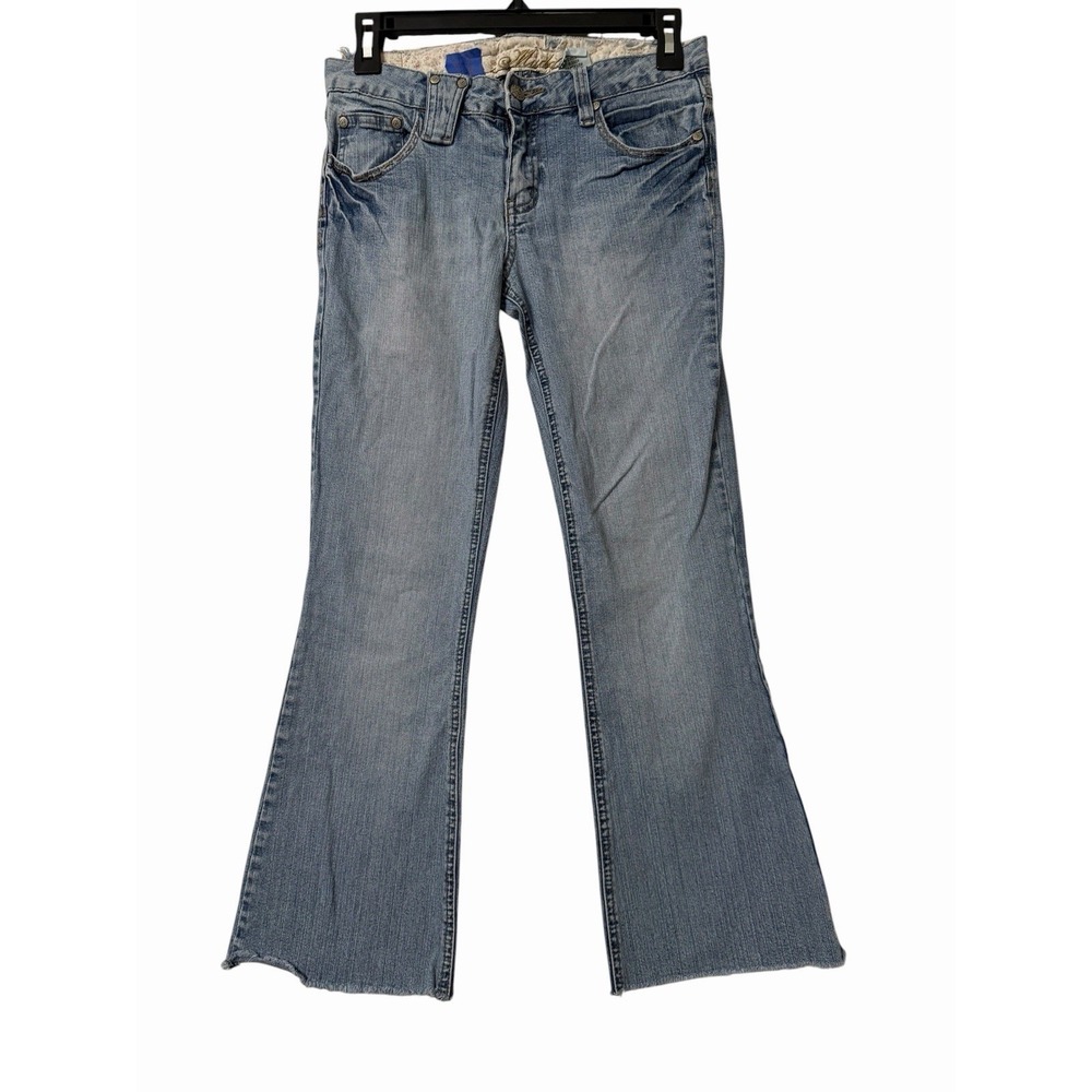 Mudd Bootcut Jeans Low Rise Flare Size 9 Raw Hem Vintage Y2K